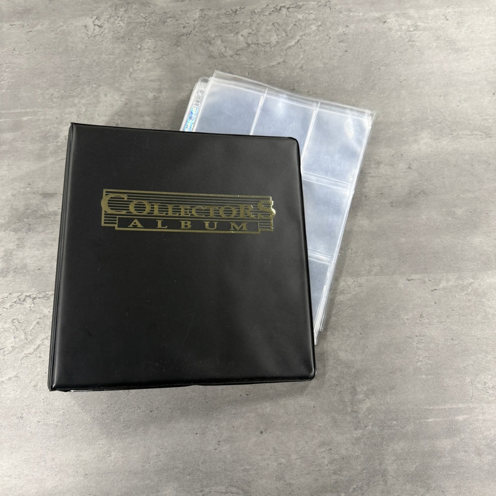 Ultra Pro Collectors Album Trading Card Binder Black 3-Ring 9-Pocket Pages